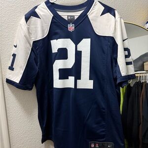 Nike Blue and White On-Field Jersey